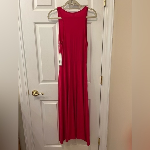 KiraGrace MIDI Fit and Flare Yoga Dress Rose Pink Size Medium New with Tags - Picture 2 of 8